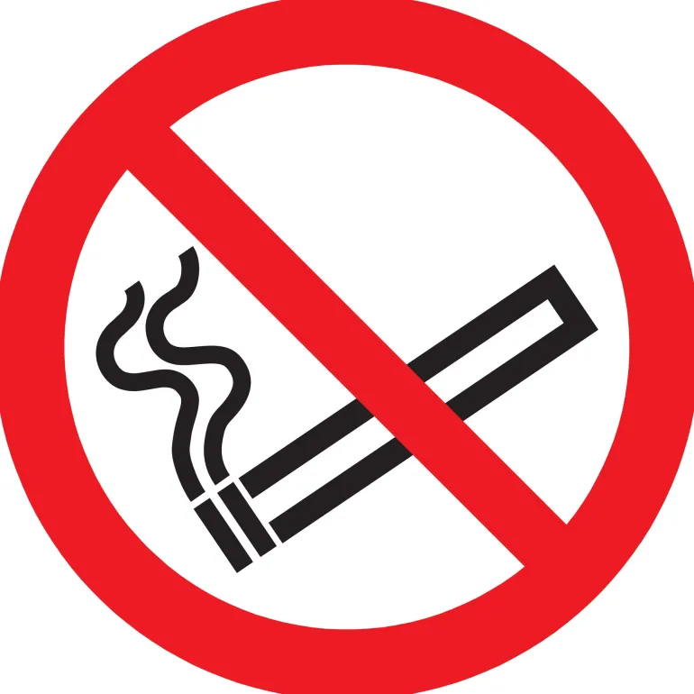 Pictogram verboden te roken Ø30 cm
