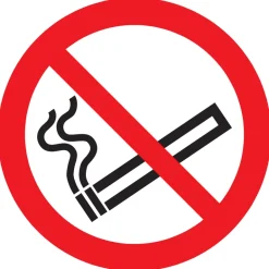 Pictogram verboden te roken Ø 18 cm