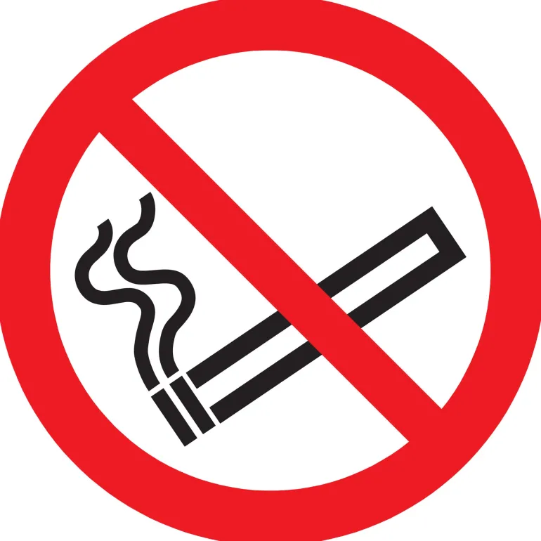 Pictogram verboden te roken Ø 18 cm