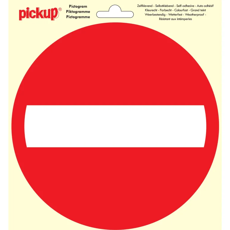 Pictogram verboden toegang Ø 15 cm