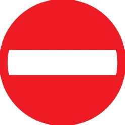 Pictogram verboden toegang Ø30 cm