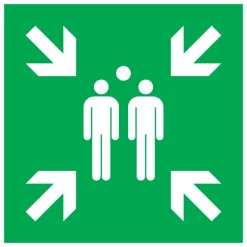 Pictogram verzamelpunt 20 x 20 cm