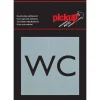 Pictogram wc aluminium