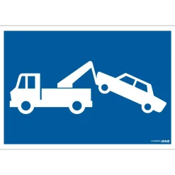 Pictogram wegsleepregeling 23 x 33 cm