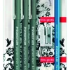 Pigmentliner+ potlood, gom en slijper