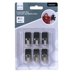 plakhaak permanent RSV 6 stuks vierkant