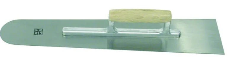 Pleistertruweel voor chappe met handgreep in hout 500 x 110 / 80 mm