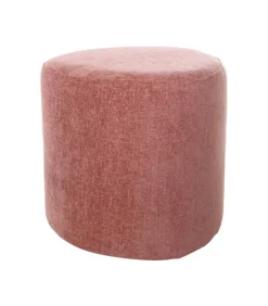 Poef Tirana - Ø40x38cm - Oud Roze