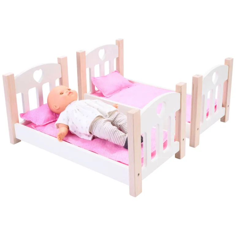 Poppenstapelbad roze/wit