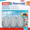 Powerstrips zelfklevende haak ovaal mat chroom