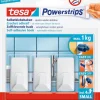 Powerstrips zelfklevende haak rechthoekig wit (3 haken + 4 strips)