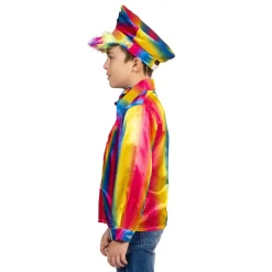 Pride Regenboog Disco hemd Jongen - Maat 164