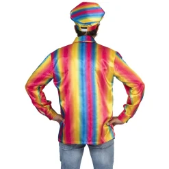 Pride Regenboog Disco hemd Heren - Maat 48/50