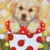 Pup In Pot Diamond Dotz