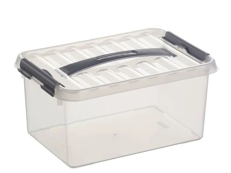 Q - line opbergbox 6 L wit transparant