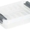 Q - line opbergbox 200 ml transparant / metaal