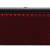 Reflector rechthoekig geschroefd rood