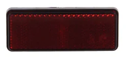 Reflector rechthoekig zelfklevend rood