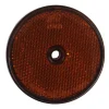 Reflector rond geschroefd oranje