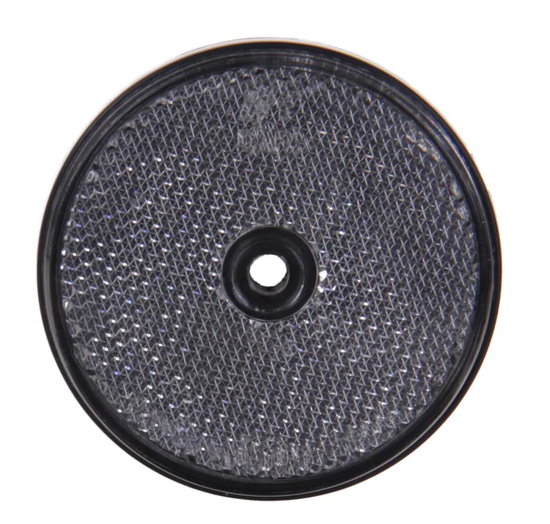 Reflector rond geschroefd transparant