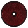 Reflector rond geschroefd rood