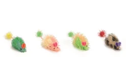 Regenboog muis langharig 6,5 cm