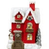 Rood kasteel LED verlichting 48 cm
