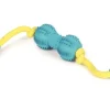 Rubber dental halter blauw 9 cm