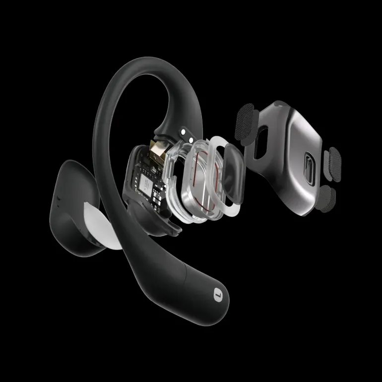 Shokz OpenFit Sport Koptelefoon - Open Ear - Zwart