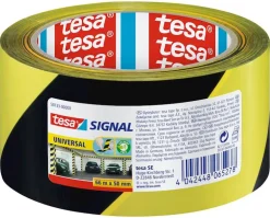 Signalisatietape 66 m x 50 mm geel-zwart