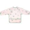 Slab lange mouw afwasbaar roze