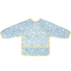 Slab lange mouw afwasbaar blauw