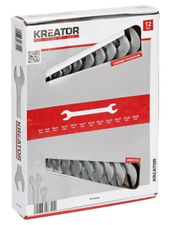 Sleutelset open 6-32 mm 12 stuks