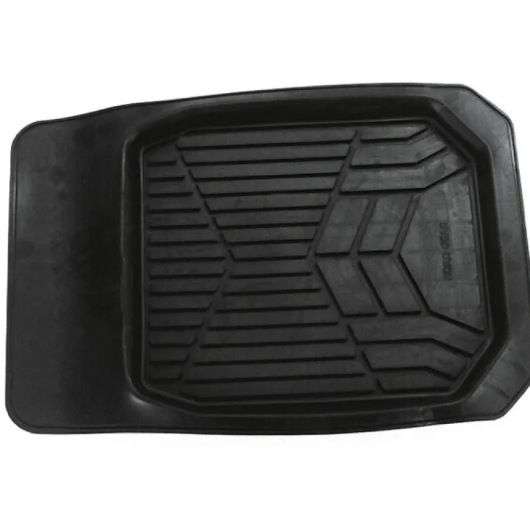 Sneeuwmat zwart rubber 74 x 50 cm