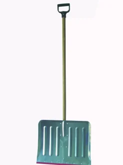Sneeuwschop aluminium met houten steel