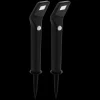 Solar LED lantaarn zwart 2 stuks