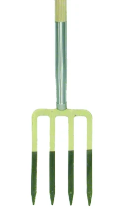 Spitvork 4 tanden met stift en T - steel