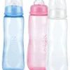 Standaard halsfles in leuke pastelkleuren - 240ml - 3m+