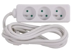Stekkerblok met kabel 3 m wit 3 x 16 A