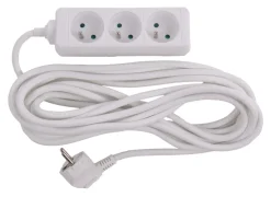 Stekkerblok met kabel 5 m wit 3 x 16 A