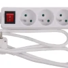 Stekkerblok met schakel en kabel 1,5 m wit