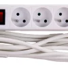 Stekkerblok met schakelaar en kabel 3 m wit