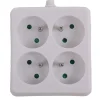 Stekkerblok vierkant wit 4 x 16 A