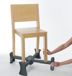 Stoelverhoger grijs