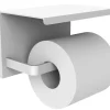 Toiletrolhouder mat wit