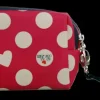 Toiletzak nylon roze / wit