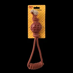 Touw + bal oranje 5x34 cm