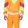 Trainingspak Man Fluo - Oranje/geel - Maat 52