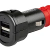 Universele Lader Fast Charge 2x USB - 2400 mA - 12/32V
