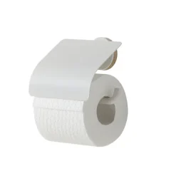 Urban toiletrolhouder met klep - wit